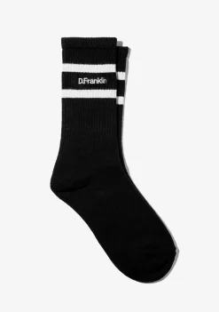 DF 2 Stripes Socks Black