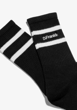 DF 2 Stripes Socks Black